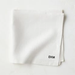 Bolt White Linen Napkin Set Of 4 -Chic Living Shop BoltWhtLnnNapkinPRSHS22