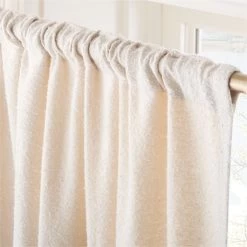 Ivory Boucle Window Curtain Panel 48''x84'' -Chic Living Shop BoucleIvoryCrtn96PanelAV2SHF23