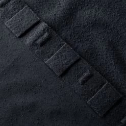 Black Boucle Window Curtain Panel 48''x84'' -Chic Living Shop BoucleIvryNBlkCrtn96PnlAV4SHF23