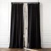 Black Boucle Window Curtain Panel 48''x84'' 2 Black Boucle Window Curtain Panel 48''x84'' -Chic Living Shop BoucleIvryNBlkCrtn96PnlSHF23