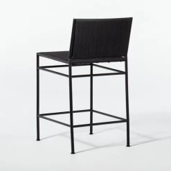 Bounce Black Woven Counter Stool -Chic Living Shop BounceWovenCntrstl24inBlk3QBF20