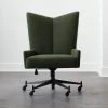 Bowtie Green Boucle Office Chair Model 3002 2 Bowtie Green Boucle Office Chair Model 3002 -Chic Living Shop BowtieMd3002BclOfcChairSHF21