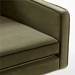 Bowtie Green Velvet Sofa -Chic Living Shop BowtieVelvetSofaAVSSF22