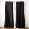 Black Basketweave Blackout Window Curtain Panel 48"x84'' -Chic Living Shop BsktwvBlkBkoutCrtn96PnlSHF23