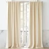 Natural Tan Basketweave Blackout Window Curtain Panel 48"x84" 1 Natural Tan Basketweave Blackout Window Curtain Panel 48"x84" -Chic Living Shop BsktwvNatBlackoutPnl120inSHS21