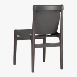 Burano Charcoal Grey Leather Sling Chair -Chic Living Shop BuranoLthrChrChrcl3QBF18