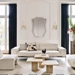 Aldus Ivory And Polished Brass Articulating Wall Sconce -Chic Living Shop CB2FA22 22A Hero 1