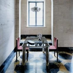 Bovisio Rectangular Smoked Glass Dining Table -Chic Living Shop CB2FA22 FR 23 V2