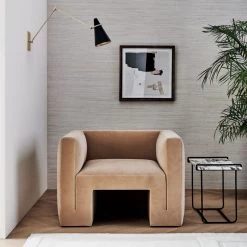 Obsidian White Hemp Wallpaper -Chic Living Shop CB2FA22 PR 09A V1 2