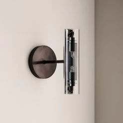 Cilindro Black Steel Wall Sconce 14 Cilindro Black Steel Wall Sconce -Chic Living Shop CB2FA22 PR GF 08A 065 hero