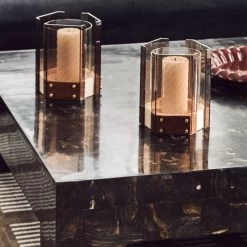 Scatola Brown Faux Horn Console Table -Chic Living Shop CB2FA23 07A 099 det 1