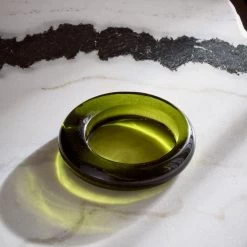 Bangle Green Glass Decorative Bowl -Chic Living Shop CB2FA23 42E hero