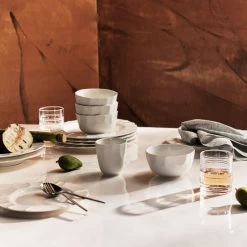 Chert White Porcelain Pasta Bowl -Chic Living Shop CB2FA23 BID 03 V1 2