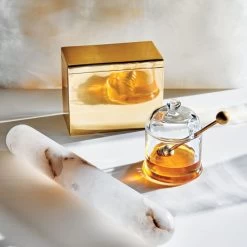 Polished Brass Recipe Box 7 Polished Brass Recipe Box -Chic Living Shop CB2HOL21 36B V1OC21 1x1