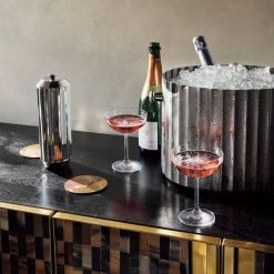 Milano Stainless Steel Cocktail Shaker -Chic Living Shop CB2HOL22 11B hero