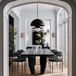 Inesse Boucle Green Dining Chair -Chic Living Shop CB2HOL22 19A V2