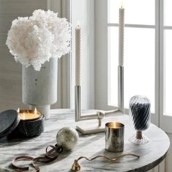 Black Golden Marble Candle Bowl -Chic Living Shop CB2HOL22 23C hero