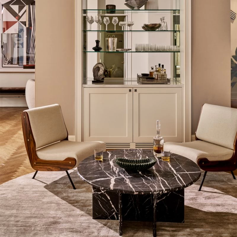 Meda Ivory Wool Armless Lounge Chair 4 Meda Ivory Wool Armless Lounge Chair - Image 2