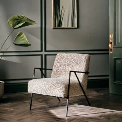 Imogene Dot Hair On Hide Lounge Chair -Chic Living Shop CB2SP22 27B hero