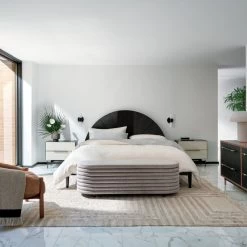 Rialto Pewter Storage Bench -Chic Living Shop CB2SP22 41A