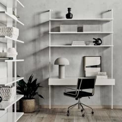 Court Black Vegan Leather Office Chair 10 Court Black Vegan Leather Office Chair -Chic Living Shop CB2SP22 48C hero 1