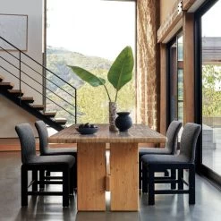 Falls Travertine Dining Table -Chic Living Shop CB2SP22 LF 7C hero