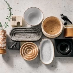 Cojo Travertine Bookends Set Of 2 -Chic Living Shop CB2SP22 LF PR 07A 054 hero 1