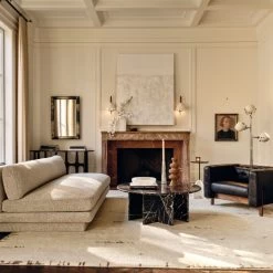 Marconi Tufted Black Leather Accent Chair -Chic Living Shop CB2SP23 07A V1