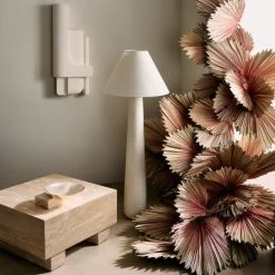 Brazilian White Concrete Wall Decor Panel I -Chic Living Shop CB2SP23 13A hero