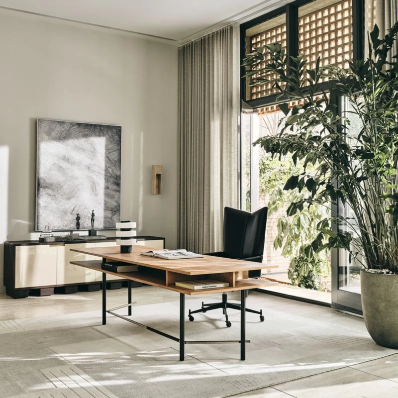 Moti Brown And White Mango Wood Media Console 4 Moti Brown And White Mango Wood Media Console - Image 2