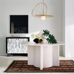 Taos Arabescato Marble Bar Cabinet -Chic Living Shop CB2SP23 PR 07A hero