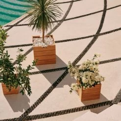 Ferrat Teak Outdoor Planters 7 Ferrat Teak Outdoor Planters -Chic Living Shop CB2SU23 RC 01E HERO