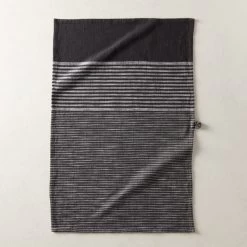 Cafe Organic Cotton Black Striped Dish Towels Set Of 2 9 Cafe Organic Cotton Black Striped Dish Towels Set Of 2 -Chic Living Shop CafeStripeS2DishtowelsROS20