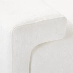 Camden White Performance Velvet Apartment Sofa -Chic Living Shop CamdenWhiteAprtmntSofaAVSSF23