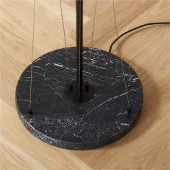 Campana Marquina Black Marble Floor Lamp -Chic Living Shop CampanaBkMrqMrbFloorLampAV2SHF22