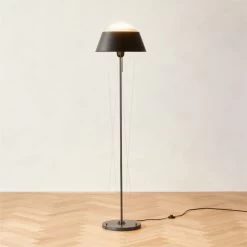 Campana Marquina Black Marble Floor Lamp -Chic Living Shop CampanaBkMrqMrbFloorLampAVSHF22