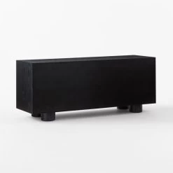 Cantar 4-Drawer Cerused Black Oak Dresser -Chic Living Shop CantarCrsdOakLowDresser3QBSSS23