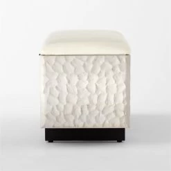 Carve Ivory Storage Bench -Chic Living Shop CarveStorageBenchSDSSF21