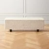 Carve Ivory Storage Bench -Chic Living Shop CarveStorageBenchSHF21