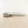 Chale 5-Piece L-Shaped Ivory White Boucle Sectional Sofa 2 Chale 5-Piece L-Shaped Ivory White Boucle Sectional Sofa -Chic Living Shop Chale5PcCreamBclSectSHS23