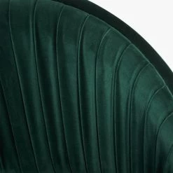 Channel Green Velvet Office Chair -Chic Living Shop ChannelGrnVlvtOffcChairAVF19