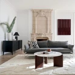 Santoro Round White Quartz Coffee Table -Chic Living Shop CharltonSofaAG21 1x1