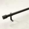 Chase Matte Black Adjustable Curtain Rod 28''-48" -Chic Living Shop ChaseScrdMttBlkRod28d48SHS23