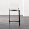 Chiaro Clear Counter Stool Black 2 Chiaro Clear Counter Stool Black -Chic Living Shop ChiaroBlackCntrStool24inSHF20