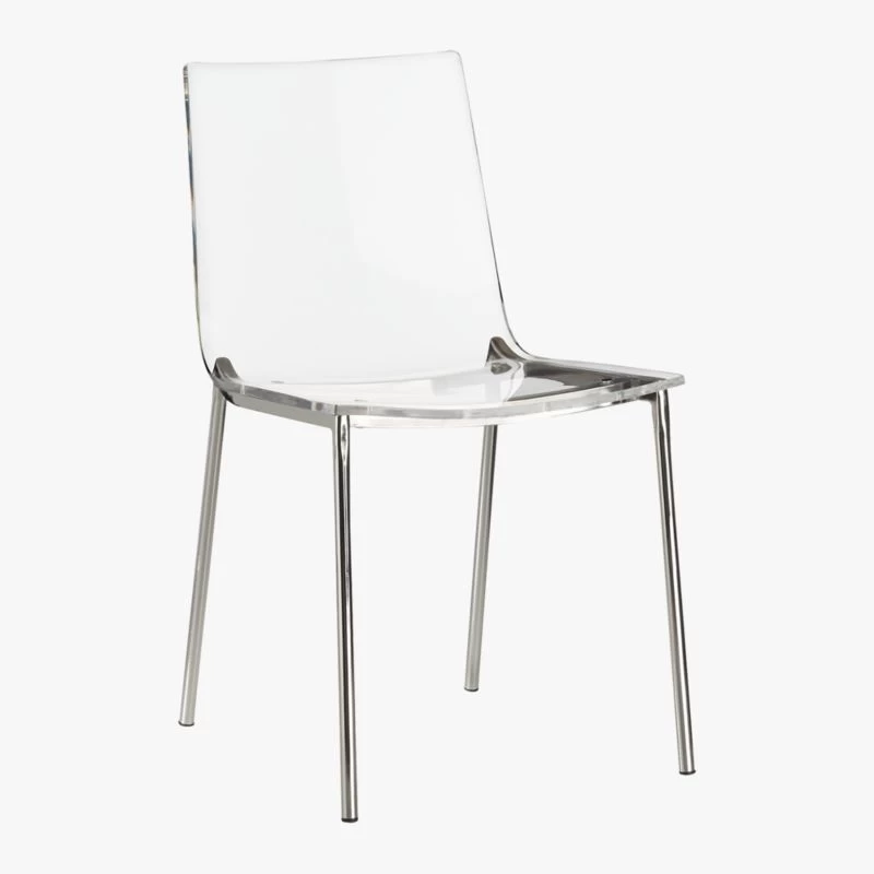 Chiaro Clear Chair Nickel 8 Chiaro Clear Chair Nickel - Image 6