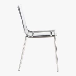 Chiaro Clear Chair Nickel 17 Chiaro Clear Chair Nickel -Chic Living Shop ChiaroChairNickelSDF19 1