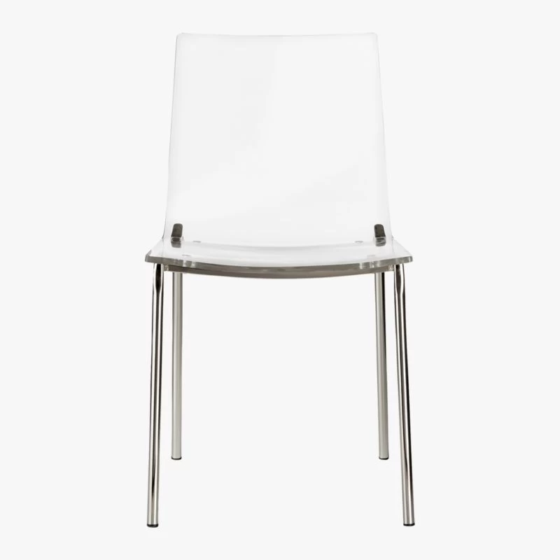 Chiaro Clear Chair Nickel 7 Chiaro Clear Chair Nickel - Image 5
