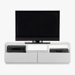 Chill High-Gloss White Media Console 60'' 15 Chill High-Gloss White Media Console 60'' -Chic Living Shop ChillMediaConsoleAV1F10
