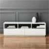 Chill High-Gloss White Media Console 60'' -Chic Living Shop ChillMediaConsoleSHS16 1x1