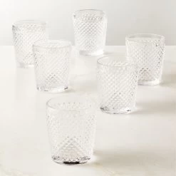 Chroma Clear Double Old-Fashioned Glasses Set Of 6